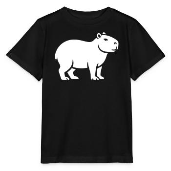 Capybara Wasserschwein - Stanley/Stella Kinder T-Shirt MINI CREATOR  - Schwarz - Vorne - Mikhail (115cm)