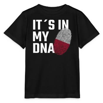 IT’S IN MY DNA – Polen Humor - Stanley/Stella Kinder T-Shirt MINI CREATOR  - Schwarz - Vorne - Mikhail (115cm)