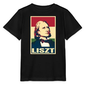 Franz Liszt Ungarischer Komponist Pianist Musik - Stanley/Stella Kinder T-Shirt MINI CREATOR  - Schwarz - Vorne - Mikhail (115cm)