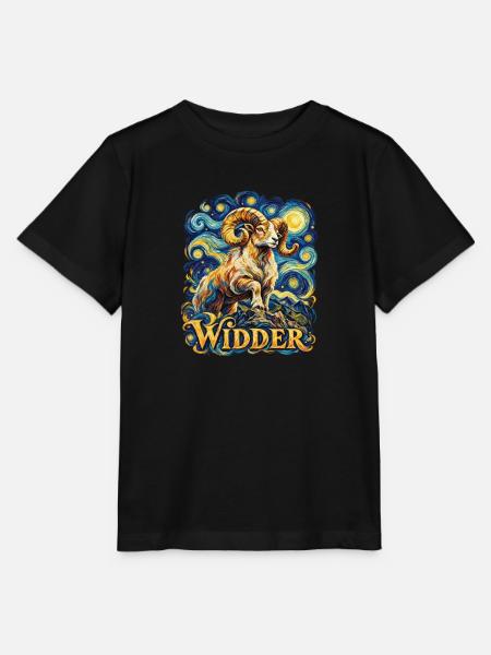 Widder_-2026-_Sternzeichen_1 - Stanley/Stella Kinder T-Shirt MINI CREATOR - Schwarz