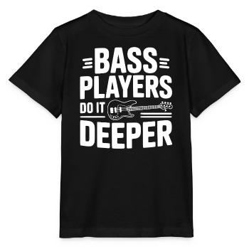 Bassisten machen es tiefer - Stanley/Stella Kinder T-Shirt MINI CREATOR  - Schwarz - Vorne - Mikhail (115cm)