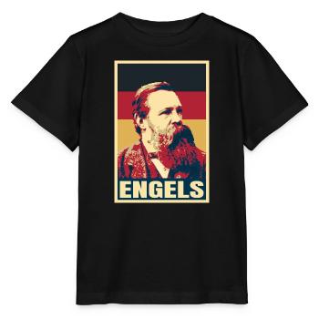 Friedrich Engels, deutscher Politikphilosoph - Stanley/Stella Kinder T-Shirt MINI CREATOR  - Schwarz - Vorne - Mikhail (115cm)