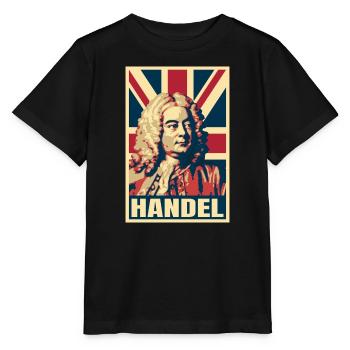 Georg Friedrich Händel, Barockkomponist, Musik - Stanley/Stella Kinder T-Shirt MINI CREATOR  - Schwarz - Vorne - Mikhail (115cm)