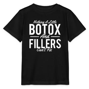 Nichts, was Filler nicht beheben können – Nurse Injector Med Spa - Stanley/Stella Kinder T-Shirt MINI CREATOR  - Schwarz - Vorne - Mikhail (115cm)
