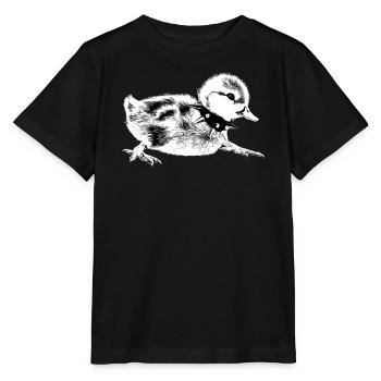 Rebel Punk Entlein – Halsketten-Design mit Stacheln - Stanley/Stella Kinder T-Shirt MINI CREATOR  - Schwarz - Vorne - Mikhail (115cm)