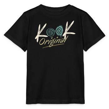 Kook Original Spirale Groovy Retro 70er  - Stanley/Stella Kinder T-Shirt MINI CREATOR  - Schwarz - Vorne - Mikhail (115cm)