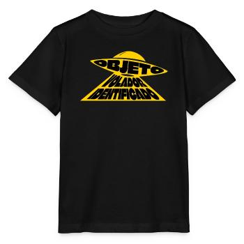 IDENTIFIZIERTES FLIEGENDES OBJEKT - Stanley/Stella Kinder T-Shirt MINI CREATOR  - Schwarz - Vorne - Mikhail (115cm)