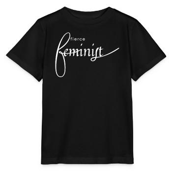 Fierce Feminist Schriftkunst - Stanley/Stella Kinder T-Shirt MINI CREATOR  - Schwarz - Vorne - Mikhail (115cm)