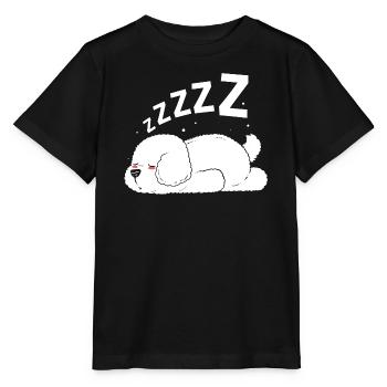 Bichon Frise Hund - Stanley/Stella Kinder T-Shirt MINI CREATOR  - Schwarz - Vorne - Mikhail (115cm)
