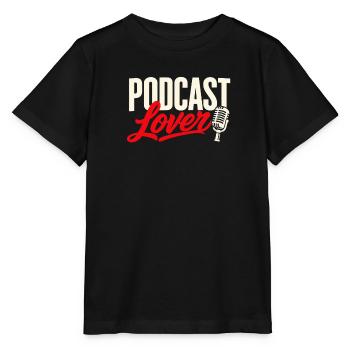 Podcast Lover Mikrofon Retro Design - Stanley/Stella Kinder T-Shirt MINI CREATOR  - Schwarz - Vorne - Mikhail (115cm)
