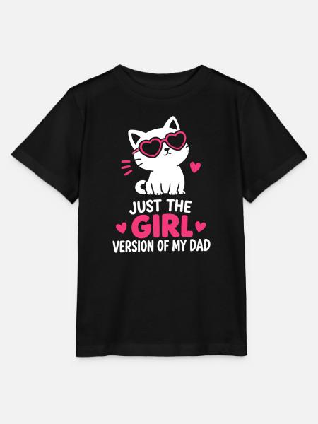 Mädchenversion meines Vaters - Stanley/Stella Kinder T-Shirt MINI CREATOR  - Schwarz