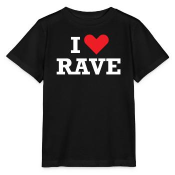 Ich liebe Rave - Stanley/Stella Kinder T-Shirt MINI CREATOR  - Schwarz - Vorne - Mikhail (115cm)