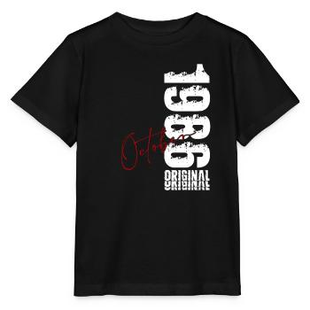 40. Geburtstag Geschenk Mann Original Oktober 1986 - Stanley/Stella Kinder T-Shirt MINI CREATOR  - Schwarz - Vorne - Mikhail (115cm)