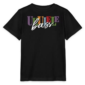 Ukulele Bass - Stanley/Stella Kinder T-Shirt MINI CREATOR  - Schwarz - Vorne - Mikhail (115cm)
