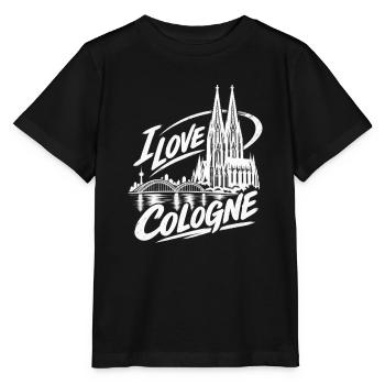 I Love Cologne Köln Fanshirt  - Stanley/Stella Kinder T-Shirt MINI CREATOR  - Schwarz - Vorne - Mikhail (115cm)