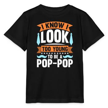 Grandfather Papaw Pop Gramps Granddad Grandpa - Stanley/Stella Kinder T-Shirt MINI CREATOR  - Schwarz - Vorne - Mikhail (115cm)
