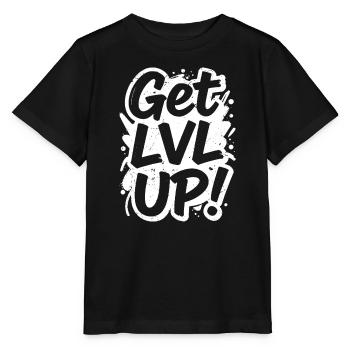Erhöhe das Level - Stanley/Stella Kinder T-Shirt MINI CREATOR  - Schwarz - Vorne - Mikhail (115cm)