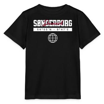 Sonderburg Dänemark Koordinaten Reise Souvenir - Stanley/Stella Kinder T-Shirt MINI CREATOR  - Schwarz - Vorne - Mikhail (115cm)
