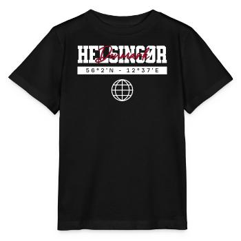 Helsingør Dänemark Koordinaten Reise Souvenir - Stanley/Stella Kinder T-Shirt MINI CREATOR  - Schwarz - Vorne - Mikhail (115cm)