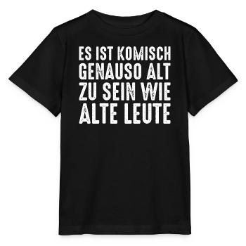 Alt Werden Selbstironie Spruch - Stanley/Stella Kinder T-Shirt MINI CREATOR  - Schwarz - Vorne - Mikhail (115cm)