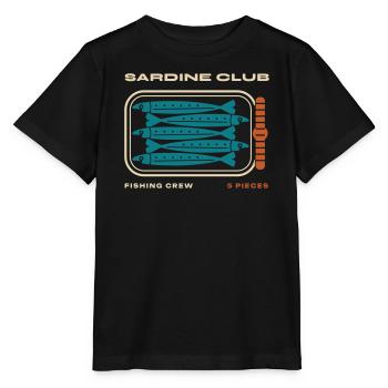 Sardinenclub - Stanley/Stella Kinder T-Shirt MINI CREATOR  - Schwarz - Vorne - Mikhail (115cm)
