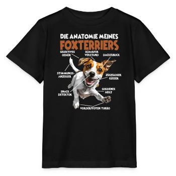 Hundesprüche Hundeliebhaber Geschenk Fox Terrier - Stanley/Stella Kinder T-Shirt MINI CREATOR  - Schwarz - Vorne - Mikhail (115cm)