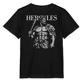 Herkules' mythische Stärke-Silhouette - Stanley/Stella Kinder T-Shirt MINI CREATOR  - Schwarz - Vorne - Mikhail (115cm)