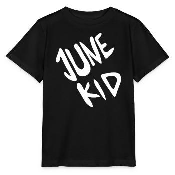 Juni Kind Handlettering Schriftzug - Stanley/Stella Kinder T-Shirt MINI CREATOR  - Schwarz - Vorne - Mikhail (115cm)