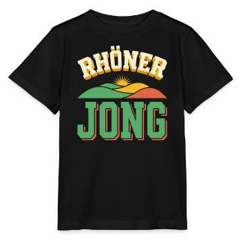 Rhöner Jong - Rhön Heimat Berge Retro - Stanley/Stella Kinder T-Shirt MINI CREATOR  - Schwarz - Vorne - Mikhail (115cm)