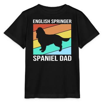 Springer Spaniel - Stanley/Stella Kinder T-Shirt MINI CREATOR  - Schwarz - Vorne - Mikhail (115cm)