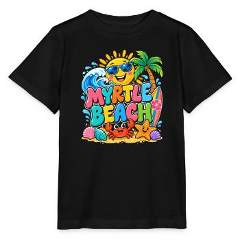 Myrtle Beach Sonne & Meer - Stanley/Stella Kinder T-Shirt MINI CREATOR  - Schwarz - Vorne - Mikhail (115cm)