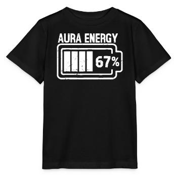 Aura-Energie 67 % - Stanley/Stella Kinder T-Shirt MINI CREATOR  - Schwarz - Vorne - Mikhail (115cm)