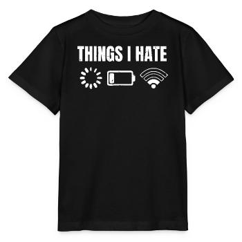 Dinge, die ich hasse - Stanley/Stella Kinder T-Shirt MINI CREATOR  - Schwarz - Vorne - Mikhail (115cm)