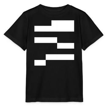 Geometrische Noir-Muster - Stanley/Stella Kinder T-Shirt MINI CREATOR  - Schwarz - Vorne - Mikhail (115cm)