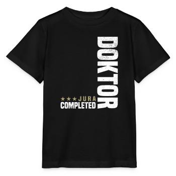 Jura Doktor Abschluss - Stanley/Stella Kinder T-Shirt MINI CREATOR  - Schwarz - Vorne - Mikhail (115cm)