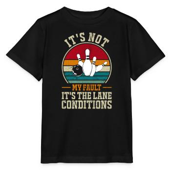 Bahnbedingungen: Bowling ist nicht meine Schuld - Stanley/Stella Kinder T-Shirt MINI CREATOR  - Schwarz - Vorne - Mikhail (115cm)