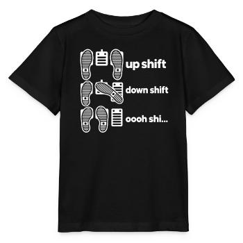Shift Happens - Stanley/Stella Kinder T-Shirt MINI CREATOR  - Schwarz - Vorne - Mikhail (115cm)
