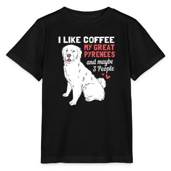Pyrenäenhund - Stanley/Stella Kinder T-Shirt MINI CREATOR  - Schwarz - Vorne - Mikhail (115cm)