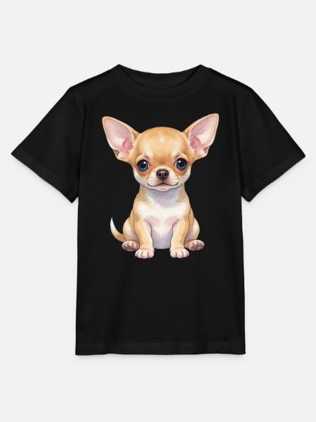 Chihuahua Welpe Hundebaby Geschenkidee - Stanley/Stella Kinder T-Shirt MINI CREATOR - Schwarz