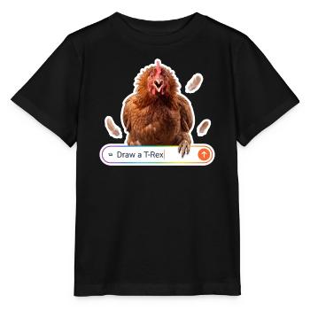 NOAI Trex - Stanley/Stella Kinder T-Shirt MINI CREATOR  - Schwarz - Vorne - Mikhail (115cm)