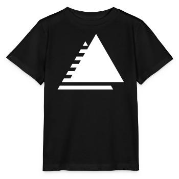 Minimalistisches gestuftes Dreieck - Stanley/Stella Kinder T-Shirt MINI CREATOR  - Schwarz - Vorne - Mikhail (115cm)