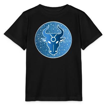 Tierkreiszeichen: Stier - Stanley/Stella Kinder T-Shirt MINI CREATOR  - Schwarz - Vorne - Mikhail (115cm)