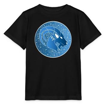 Tierkreiszeichen: Steinbock - Stanley/Stella Kinder T-Shirt MINI CREATOR  - Schwarz - Vorne - Mikhail (115cm)