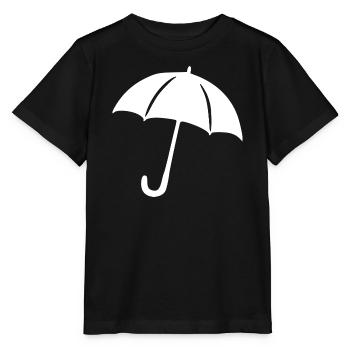 Regenschirm Regen Meteorologe Geschenk  - Stanley/Stella Kinder T-Shirt MINI CREATOR  - Schwarz - Vorne - Mikhail (115cm)