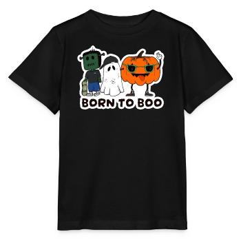 Born to Boo Halloween Crew - Stanley/Stella Kinder T-Shirt MINI CREATOR  - Schwarz - Vorne - Mikhail (115cm)