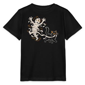 Die Katze und die Mumie - Stanley/Stella Kinder T-Shirt MINI CREATOR  - Schwarz - Vorne - Mikhail (115cm)