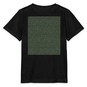 2399 Ziffern von Pi - Stanley/Stella Kinder T-Shirt MINI CREATOR  - Schwarz - Vorne - Mikhail (115cm)