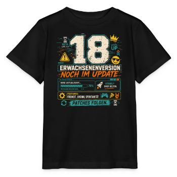 18 Geburtstag Volljährig Gaming Geschenk Humor - Stanley/Stella Kinder T-Shirt MINI CREATOR  - Schwarz - Vorne - Mikhail (115cm)