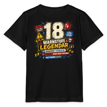 18 Geburtstag Volljährig Geschenk Party Humor - Stanley/Stella Kinder T-Shirt MINI CREATOR  - Schwarz - Vorne - Mikhail (115cm)