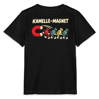 Kamelle Magnet Zoch Rosenmontag Kölner Karneval - Stanley/Stella Kinder T-Shirt MINI CREATOR  - Schwarz - Vorne - Mikhail (115cm)